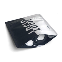 Pochette plate en Mylar imprimée sur mesure, toucher doux, sachet refermable pour bonbons gélifiés, fermeture éclair résistante aux enfants, emballage alimentaire scellé