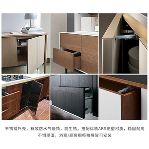 Jinnat Stainless Steel Magnetic <b>Door</b> Bumper Cabinet <b>Door</b> Rebounder Easy Installation Minimalist Design - Product Image 5