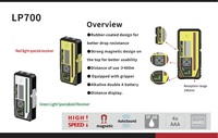 Récepteur laser rotatif numérique LP700R avec faisceau rouge, matériau plastique, précision de 40 m, garantie 1 an