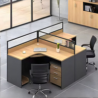 Prix de gros bureau en L bureau en bois poste de travail modulaire bureau mobilier de bureau