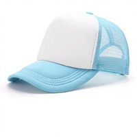 Casquette Trucker Personnalisée 5 Panneaux, Casquettes de Sport en Mousse, Logo Personnalisé, Broderie 3D, Casquette en Maille Vierge, Casquette Rétro Color Block, Gorras, Casquettes