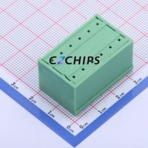 KF2EDGKRCH-5.0-2*6P Plug-in Terminal Block Bent Lead Through Hole,P=5mm <b>Board</b>-to-<b>Board</b> / Socket Closed 5mm Green Right Angle - Product Image 2