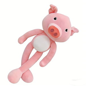 Peluche de cerdo colorido y estético personalizado, peluche de cerdo peculiar de extremidades largas, decoración de peluche de cerdo divertida - Product Image 2