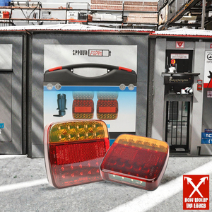 Nouveau kit de feux de <span class=keywords><strong>remorque</strong></span> universels LED sans fil magnétiques Kevanly - Éclairage de <span class=keywords><strong>remorque</strong></span> et de remorquage étanche pour camion - Product Image 2