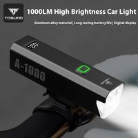 TOSUOD lampu depan LED sepeda tahan air, lampu depan untuk bersepeda malam, peralatan penting untuk bersepeda gunung, jalan raya