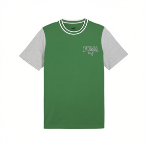 <span class=keywords><strong>Camiseta</strong></span> <span class=keywords><strong>Puma</strong></span> para <span class=keywords><strong>Hombre</strong></span>, Verde con Mangas Grises, Cuello Redondo, Estilo Casual - Product Image 3