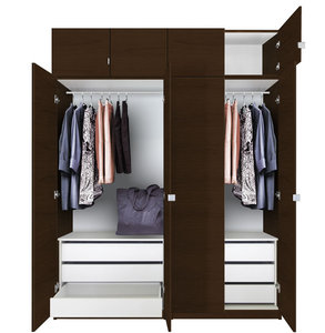 Luxury Custom <strong>Wardrope</strong> Bedroom 2 Door Wardrobe Wardrobe Knobs Aluminum Wardrobe Profiles - Product Image 4