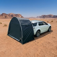 Tente de camping arrière de voiture automatique quatre saisons étanche, type étendu, en caoutchouc noir, protection solaire, pour 6-8 personnes - Vente chaude