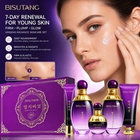 Ensemble de soins de la peau au champignon Reishi et au ginseng BISUTANG, acide hyaluronique, hydratation intense, anti-terne, kit nourrissant complet pour le visage, usage quotidien, OEM