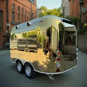 Tùy chỉnh có sẵn Airstream thực phẩm Trailer Euro thanh lịch cà phê Trailer