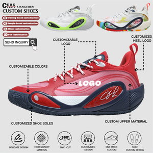 Chaussures de basketball pour hommes, baskets basses en maille pour femmes, chaussures de sport respirantes pour hommes, baskets de basketball personnalisées - Product Image 2