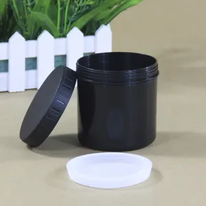 Food Grade 500ml Round Plastic Jars For Nuts Spice Condiment With Screw Lid Hermetic Container Wholesale