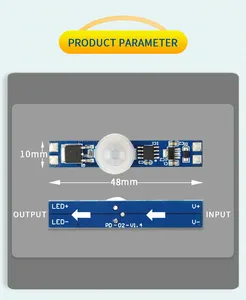 가장 저렴한 12V 24V 미니 스마트 led 조광기 컨트롤러 PIR 모션 센서 스위치 모듈 led 프로파일 라이트