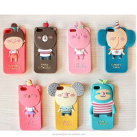 Coque de téléphone en silicone anti-chute, coque en caoutchouc protectrice, coque de téléphone en silicone personnalisable avec dessin animé