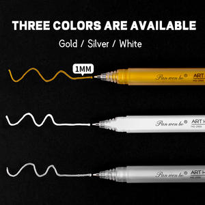 12er Pack 1mm Fine Point Gold Metallic Stifte für Schwarz papier zeichnung, Bullet Journal ing, Karten herstellung, Art Highlight Artists Drawing - Product Image 6