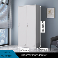 Armoire de rangement en acier à double porte, blanche et durable, adaptée aux bureaux, aux maisons, aux banques, aux écoles et aux gymnases