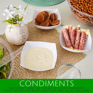 Tazones Cuadrados <span class=keywords><strong>de</strong></span> PS <span class=keywords><strong>de</strong></span> Color Blanco Sólido, Libres <span class=keywords><strong>de</strong></span> BPA, Irrompibles, Vajilla para <span class=keywords><strong>Ensaladas</strong></span> <span class=keywords><strong>de</strong></span> Frutas, Tazones <span class=keywords><strong>de</strong></span> Plástico para Restaurante - Product Image 5