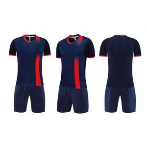 Wholesale 100% Polyester 2026 Unisex Adult Plus Size Retro Soccer Jersey-Custom Logo Quick Dry Breathable <b>Navy</b> Sport Training - Product Image 1