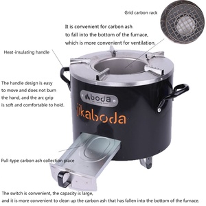 Poêle à <span class=keywords><strong>bois</strong></span> de style Jikokoa - Poêle compacte à <span class=keywords><strong>bois</strong></span> pour l'intérieur/l'extérieur, pour patio et camping - Product Image 4