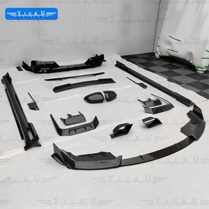 YICKU Kit Carrozzeria MSY Serie <span class=keywords><strong>7</strong></span> Facelift per <span class=keywords><strong>BMW</strong></span> Serie <span class=keywords><strong>7</strong></span> G70 735Li 740Li <span class=keywords><strong>M</strong></span>, Kit in Fibra di Carbonio con Labbro Anteriore e Diffusore Posteriore - Product Image 6