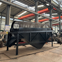 Trommel de compostage industriel mobile, tamis rotatif à tambour, moteur à roulement, machine de criblage de sol en acier au carbone haute efficacité