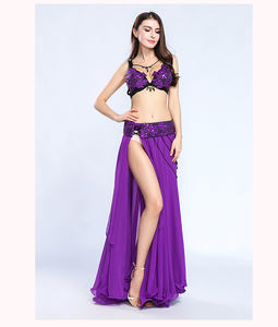 Nouvel ensemble de costumes sexy brodés de haute qualité avec soutien-gorge et <span class=keywords><strong>ceinture</strong></span> <span class=keywords><strong>pour</strong></span> la danse <span class=keywords><strong>orientale</strong></span>, le carnaval et les spectacles de danse du ventre - Product Image 3