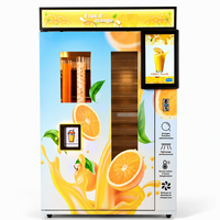 Distributeur automatique de jus d'orange fraîchement pressé, écran tactile intelligent, commercial, libre-service, contrôlé par IA, multi-usage
