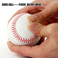 Baseball dur à noyau de liège de 9 pouces avec logo personnalisé Vessie en caoutchouc souple en cuir PVC PU Baseball d'entraînement