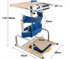 Dispositif d'exercice de membre inférieur réglable en hauteur de traitement pour les personnes handicapées Paralysie cérébrale Jambes marcheurs pour les personnes paralysées - Product Image 3