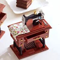 Décoration Quotidienne pour la Maison : Boîte à Musique Rétro Amusante en Forme de Mini Machine à Coudre, Horloge et Boîte à Musique, Idéale comme Cadeau d'Anniversaire