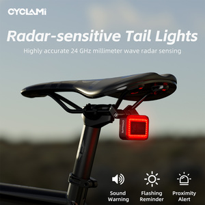 Luz Trasera para <span class=keywords><strong>Bicicleta</strong></span> CYCLAMI RT02, Impermeable IP64, Batería Recargable, LED, Material de Aluminio y PC, Lámpara de Seguridad Portátil para Ciclismo Nocturno - Product Image 1