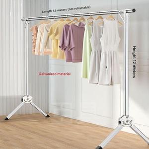 Porte-<span class=keywords><strong>linge</strong></span> pliable en métal pour balcon, support mural, cintres pliants pour plancher, crochets en métal pour <span class=keywords><strong>linge</strong></span>, cintre - Product Image 6