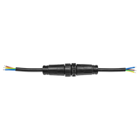Adaptateur M25 à connexion rapide autobloquante mâle-femelle pour applications aérospatiales, UHF FPC, alimentation PCB, étanche IP68, 500V 16A, contact en cuivre