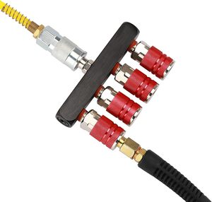 1/4 conector rápido compresor bomba de ajuste neumático herramienta acoplador colector Multi divisor estilo aire Gas <span class=keywords><strong>distribuidor</strong></span> OEM - Product Image 5