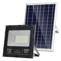 Reflector Solar para Exteriores IP65, Reflector LED de 300W, Impermeable, para Seguridad, Patio, Camping, Jardín, 6500k LED
