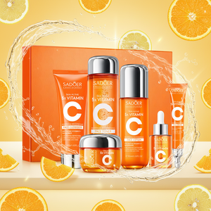 Oem <span class=keywords><strong>Multi</strong></span>-effetto riparazione Kit di bellezza VC Set di sei pezzi sbiancante vitamina C Set per la cura della pelle prodotti di bellezza Kit per la cura del viso - Product Image 1
