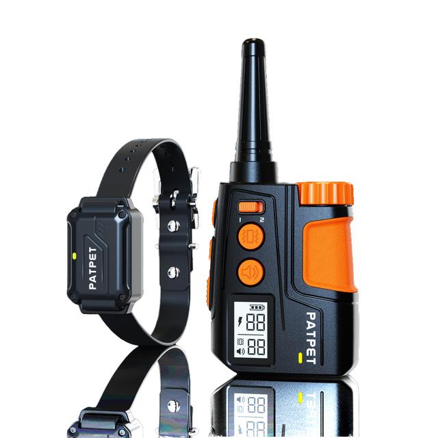 Smart DogTrainer Rechargeable Remote E-collar 2000Ft IPX7 Waterproof Shock Collar 3Safety Training Modes Eco-Friendly Dog Collar