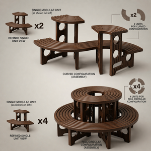 Étagères robustes en plastique durable à 2 niveaux pour plantes d'intérieur et d'extérieur, jardin, balcon - Product Image 2