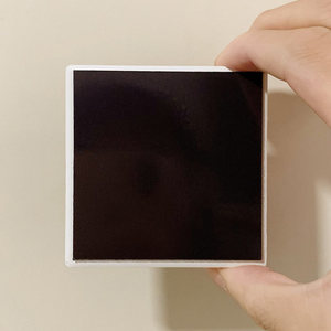 <span class=keywords><strong>Aimant</strong></span> de réfrigérateur en céramique carré, motif café en relief, rue de Paris, France, J-001486, souvenir touristique mondial - Product Image 3
