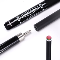 Queue de billard en fibre de carbone en deux parties pour usage sportif et billes de billard 11,5 mm/12,5 mm