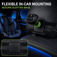 Caméra de surveillance bébé infrarouge pour voiture, vision nocturne IR, vue du siège arrière, angle réglable, connexion Plug and Play, accessoire de caméra embarquée