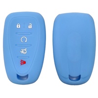 Étui de clé de voiture en silicone haut de gamme, sac de clé de voiture pour Chevrolet Malibu XL, télécommande 5 boutons, Explorer, Equinox