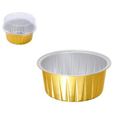 Moule à muffins en papier aluminium avec couvercles, moule à mini-gâteaux en papier aluminium jetable