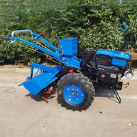 Prix d'usine 8hp 12hp 15hp 18hp 20hp 22hp Mini motoculteur diesel agricole, motoculteur à deux roues, mini tracteur manuel – Prix