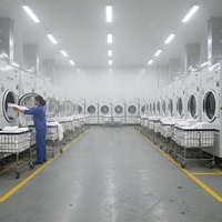 Séchoir industriel textile à vapeur électrique/gaz/GPL de 15 kg à 100 kg, machine à sécher le linge de 35 kg avec nettoyage à la vapeur, nouveau modèle