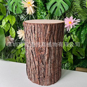 Estacas de Madera Greenway de 40 cm de Alto y 25 cm de Diámetro, Anticorrosivas, para Cercas de Jardín, Decoración de Interiores y Exteriores, para Balcón - Product Image 1