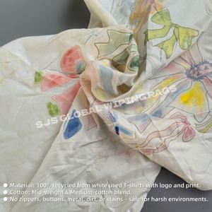 Trapos de Algodón Blancos Reciclados para Limpiar, Ecológicos, Sin Residuos, para Uso Industrial, 1 Libra - Product Image 4