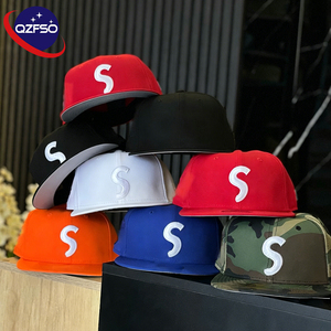 Casquettes snapback ajustées personnalisées QZFSO de haute qualité, 6 panneaux, visière plate, broderie, casquettes incurvées, casquette de baseball pour le sport et le hip-hop - Product Image 1