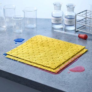 Quickly <strong>Absorb</strong> Industrial Safety Yellow <strong>PP</strong> Chemical <strong>Hazmat</strong> <strong>Absorbent</strong> <strong>Pad</strong> For Acid Base Solvents Spills - Product Image 6