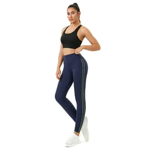 Custom Logo Spandex Sportswear Woman Gym Workout Pants Tight Fitness Clothing Plus Size High Waist Butt Lifting Yoga Leggings